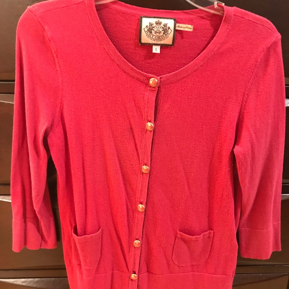 Juicy Couture fushia sweater